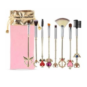 NEW 8pcs Sailor Moon Makeup Brush Set